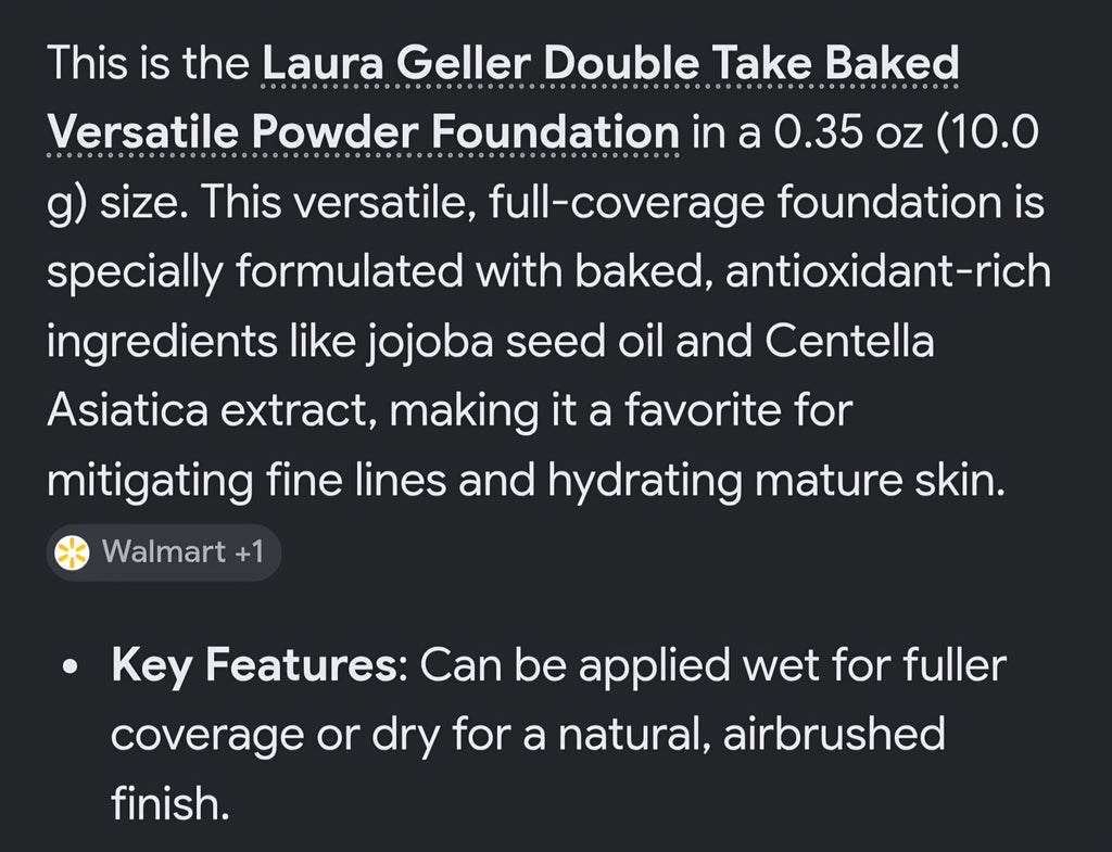 Laura Geller powder foundations