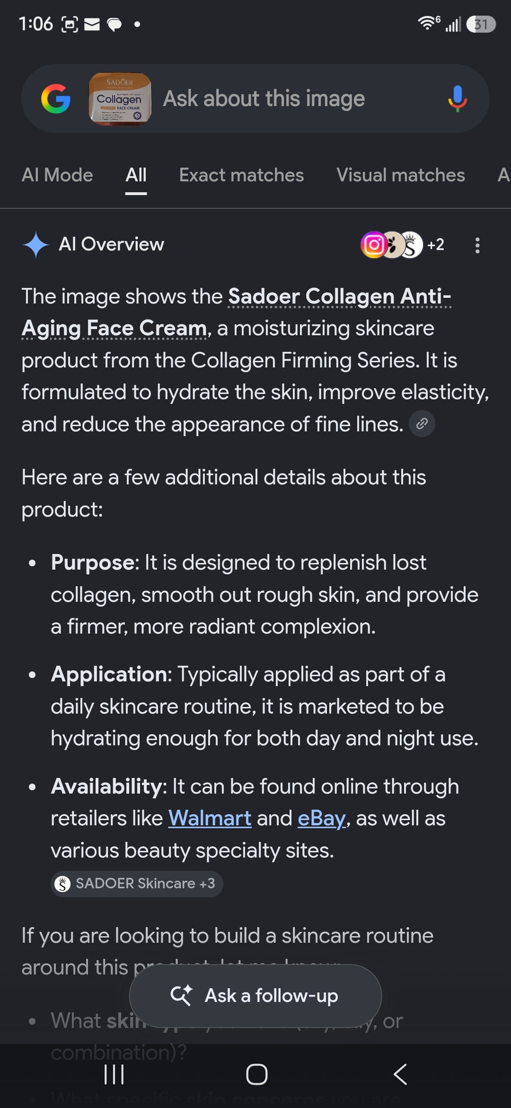 Sadoer face cream