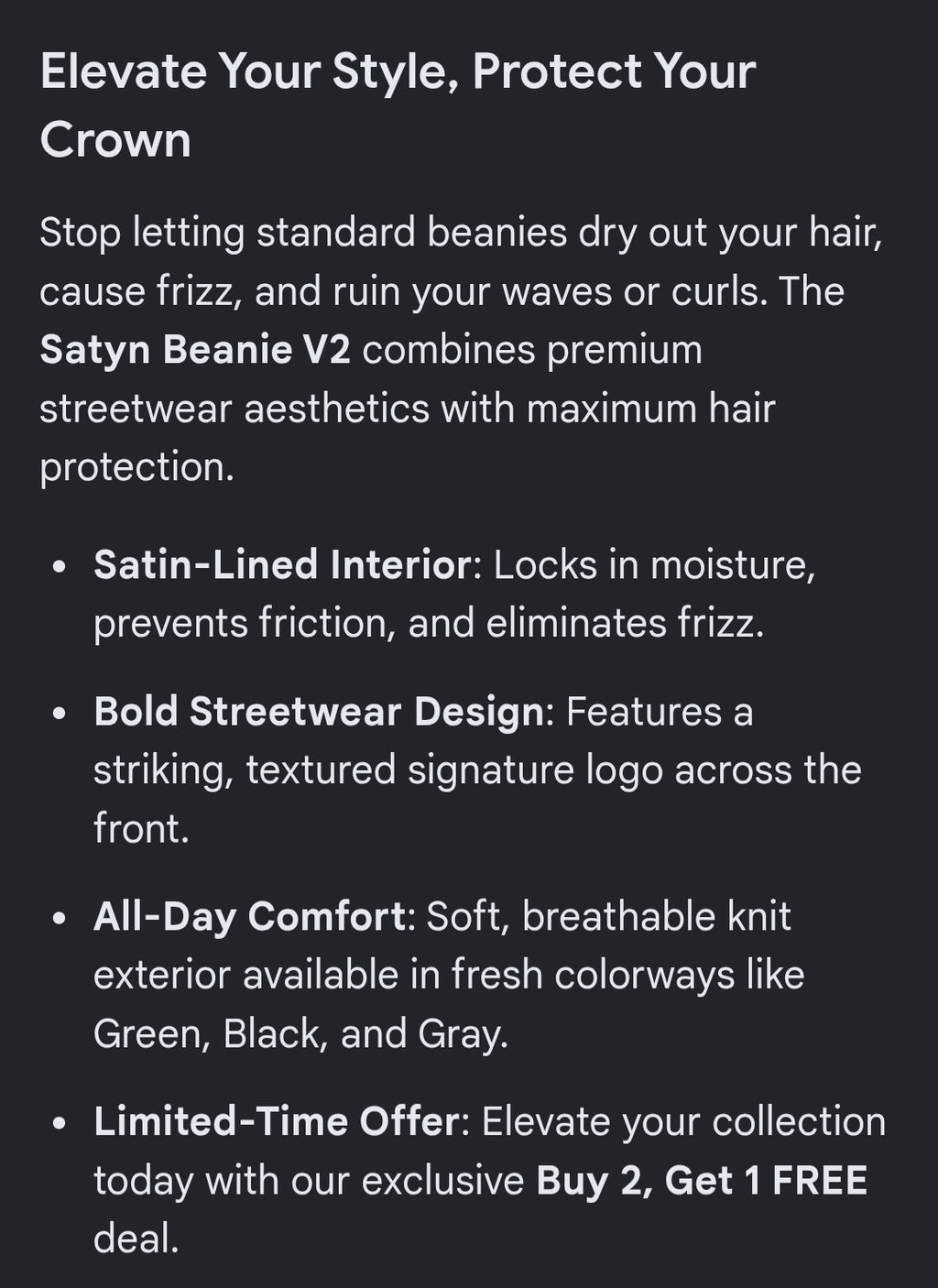Satyn Beanies