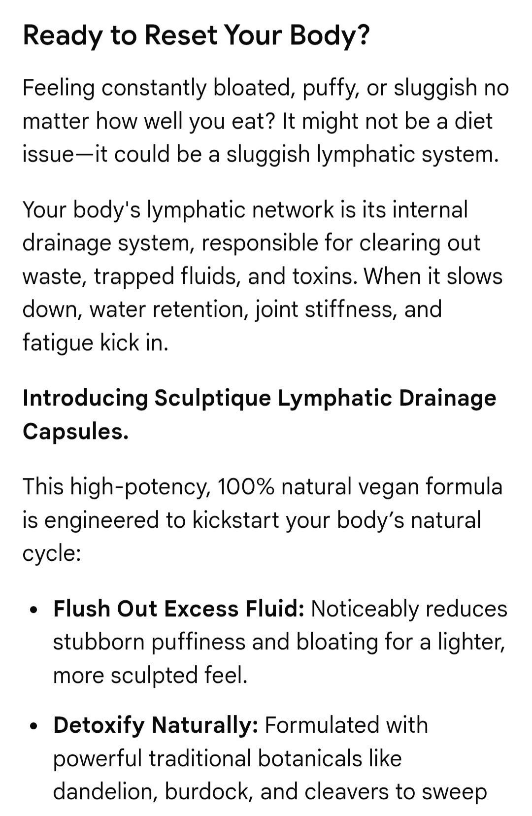 Lymphatic Drainage sup.