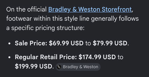 Bradley & Weston mens shoes
