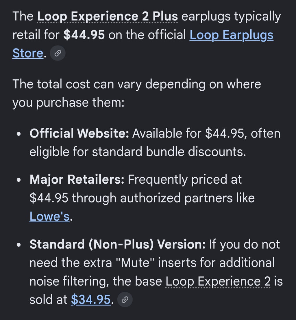 Loop earplugs 2 plus