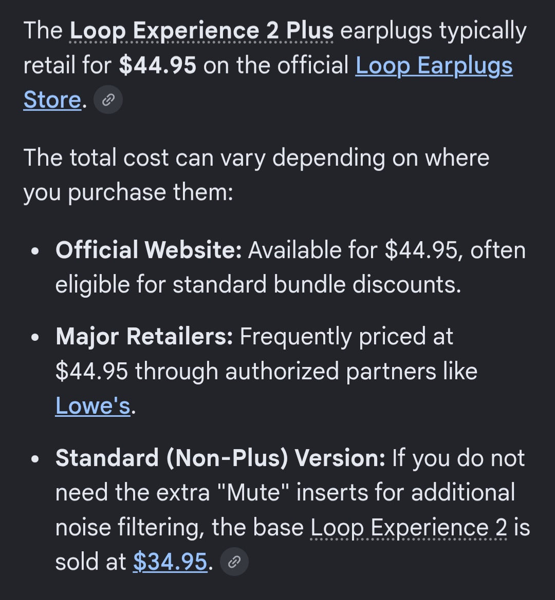 Loop earplugs 2 plus