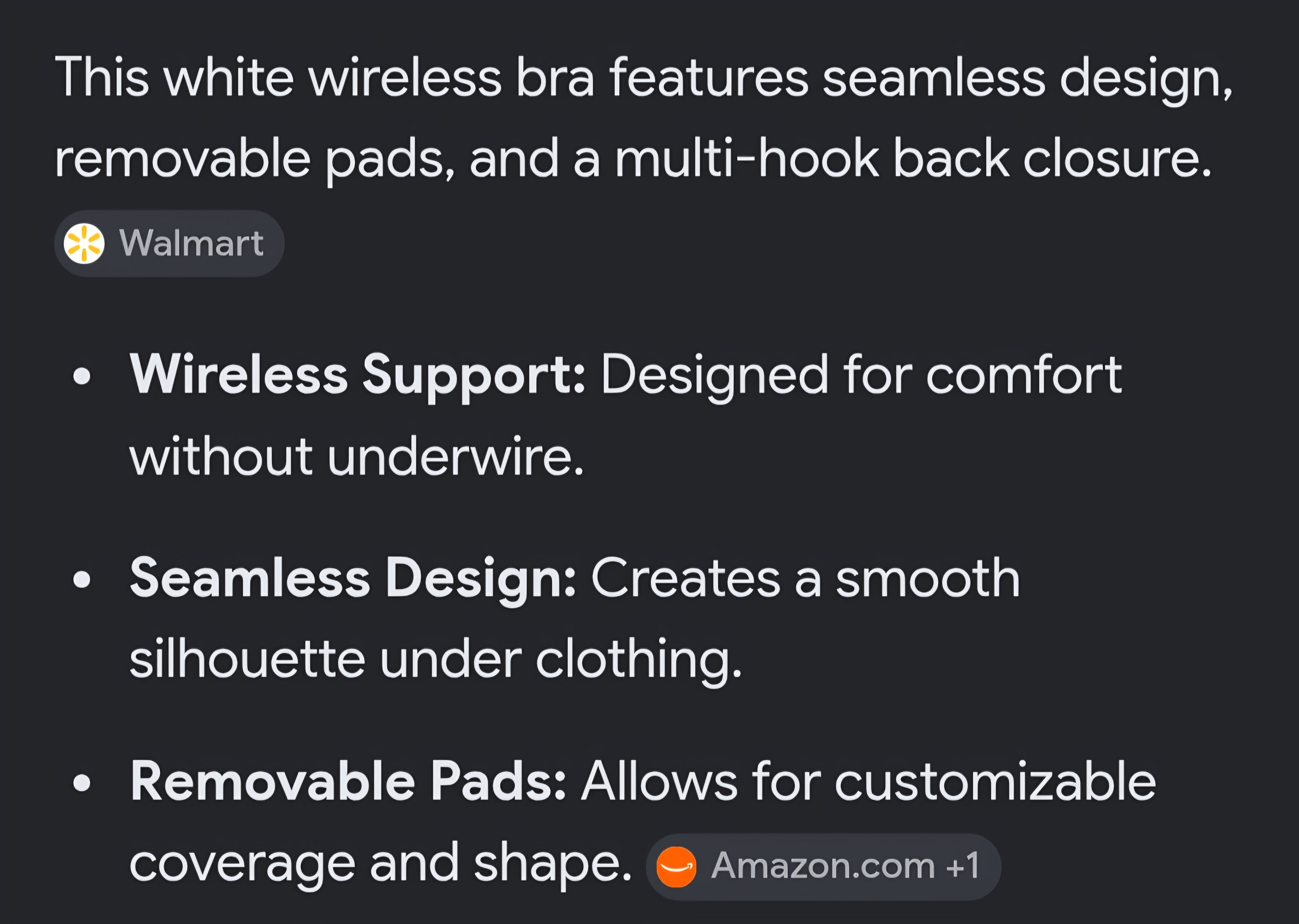 Body & Bra white size meduim