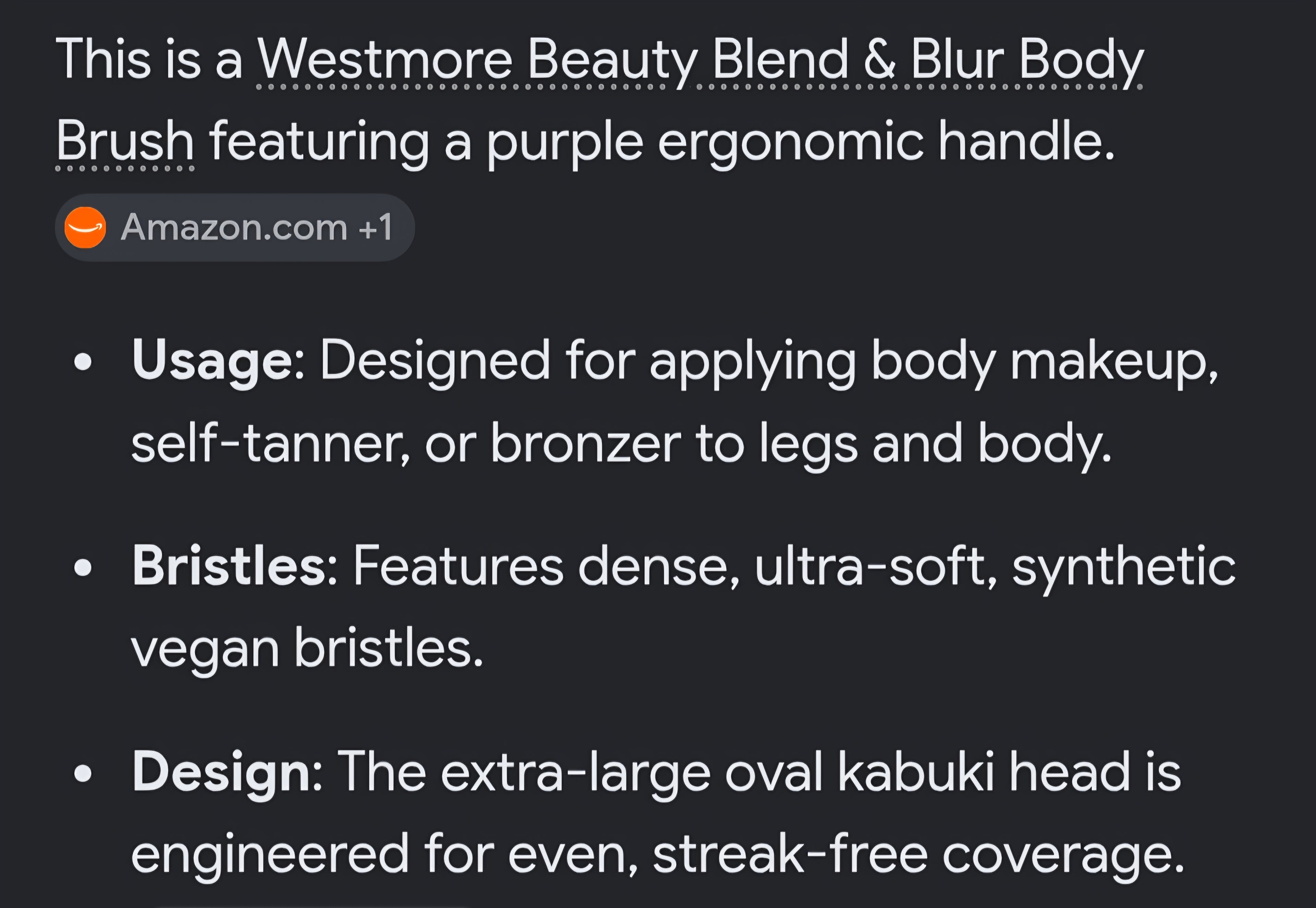 Westmore Beauty Brush blender