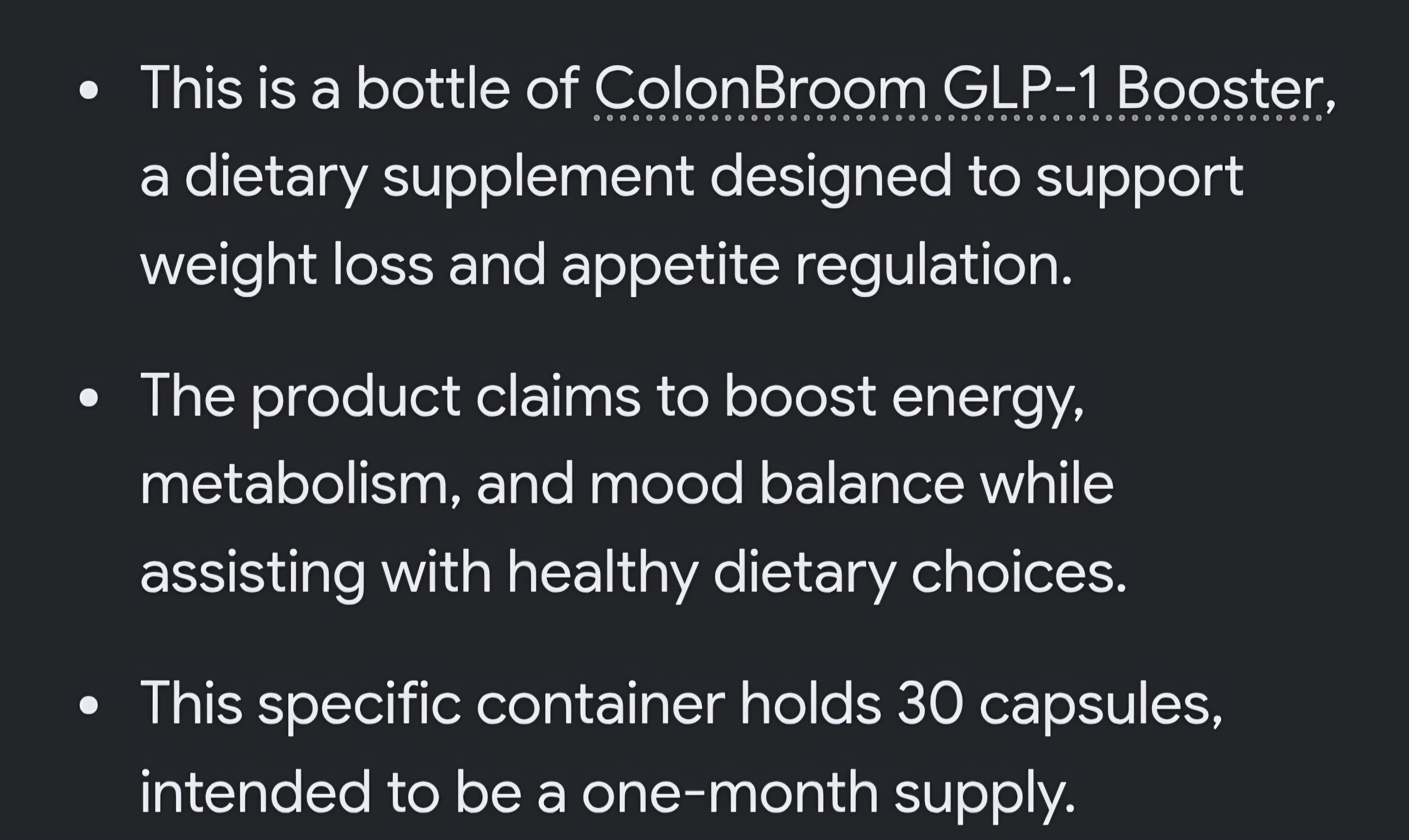GLP 1 Booster