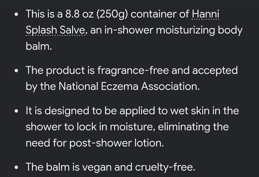 Hanni in shower salve
