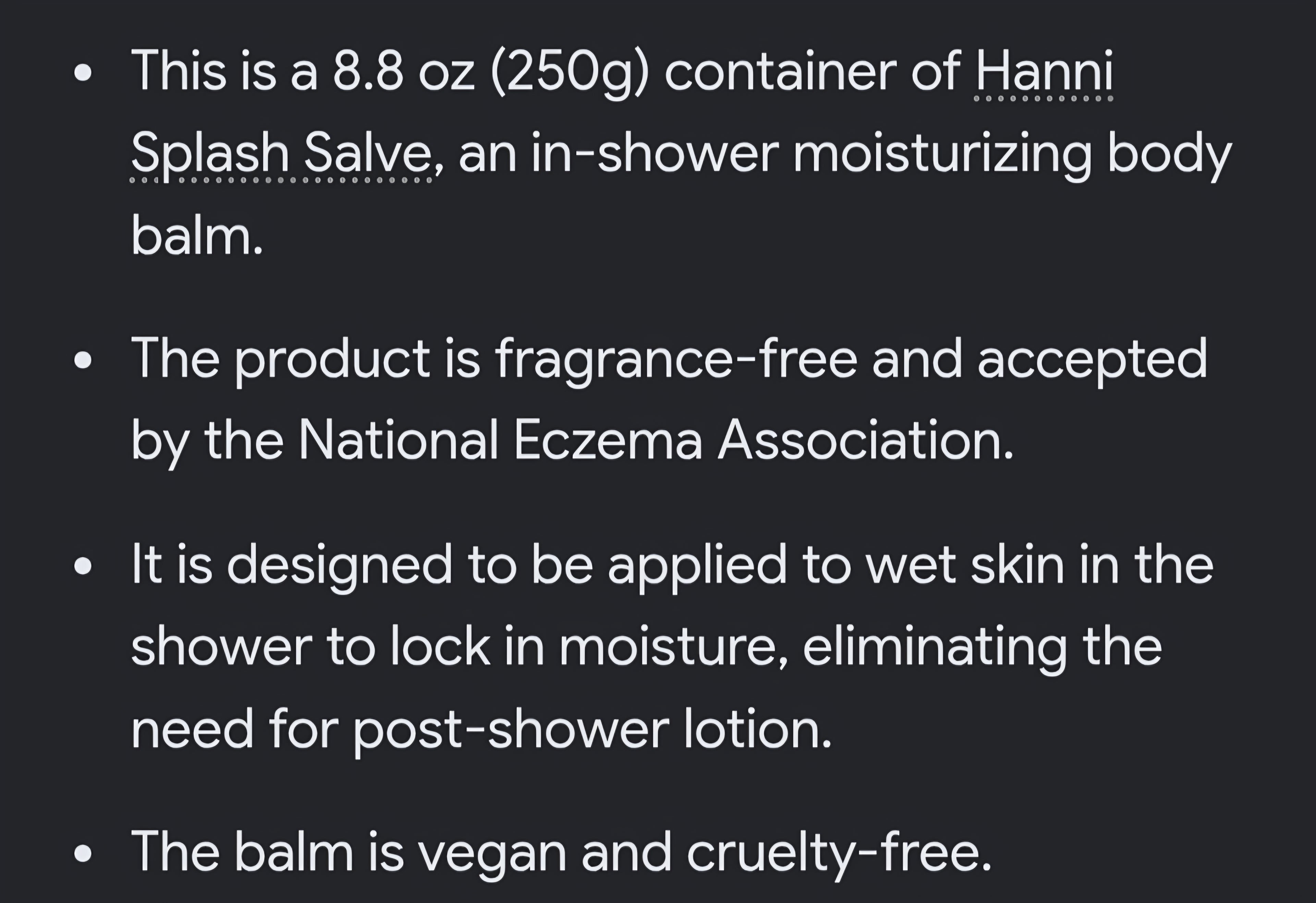 Hanni in shower salve