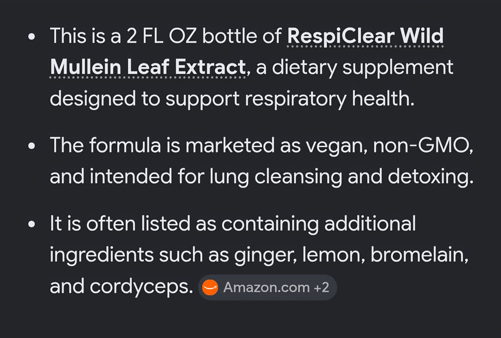 Wild Mullein Léaf Extract