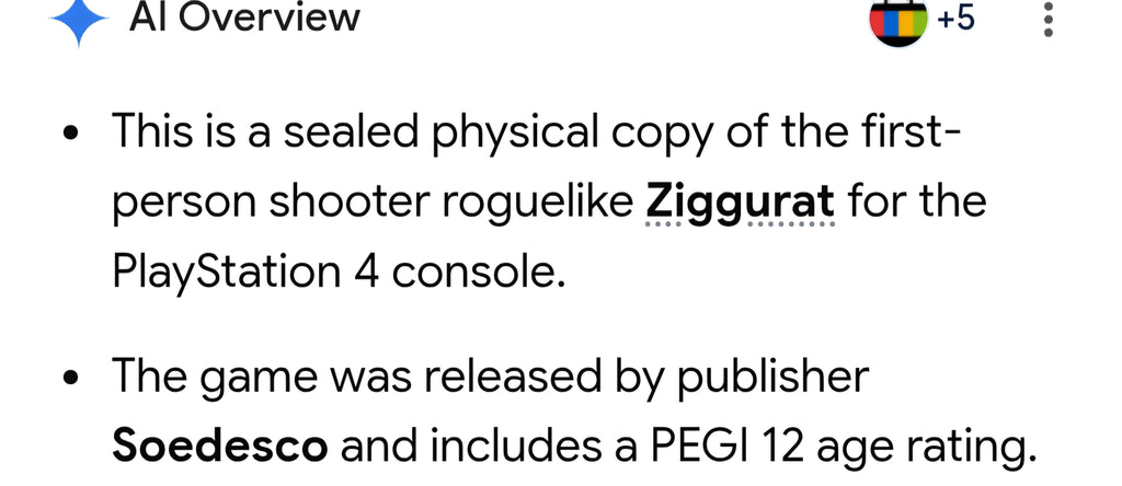 Ziggurat ps4 game