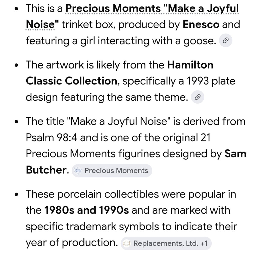 Precious moments music box
