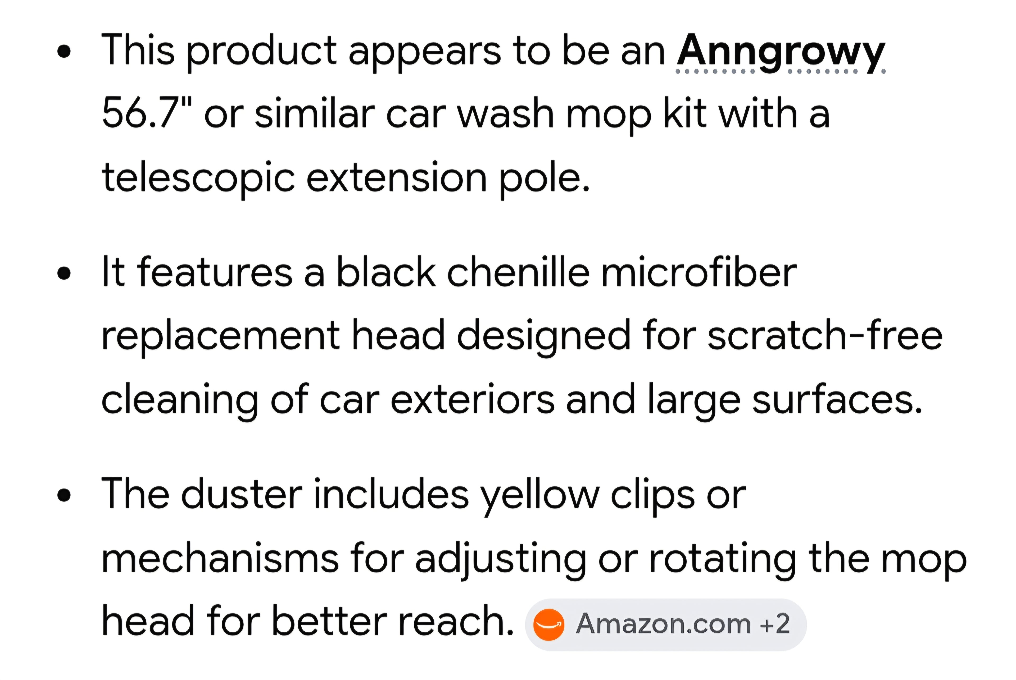 Duster / mop for car