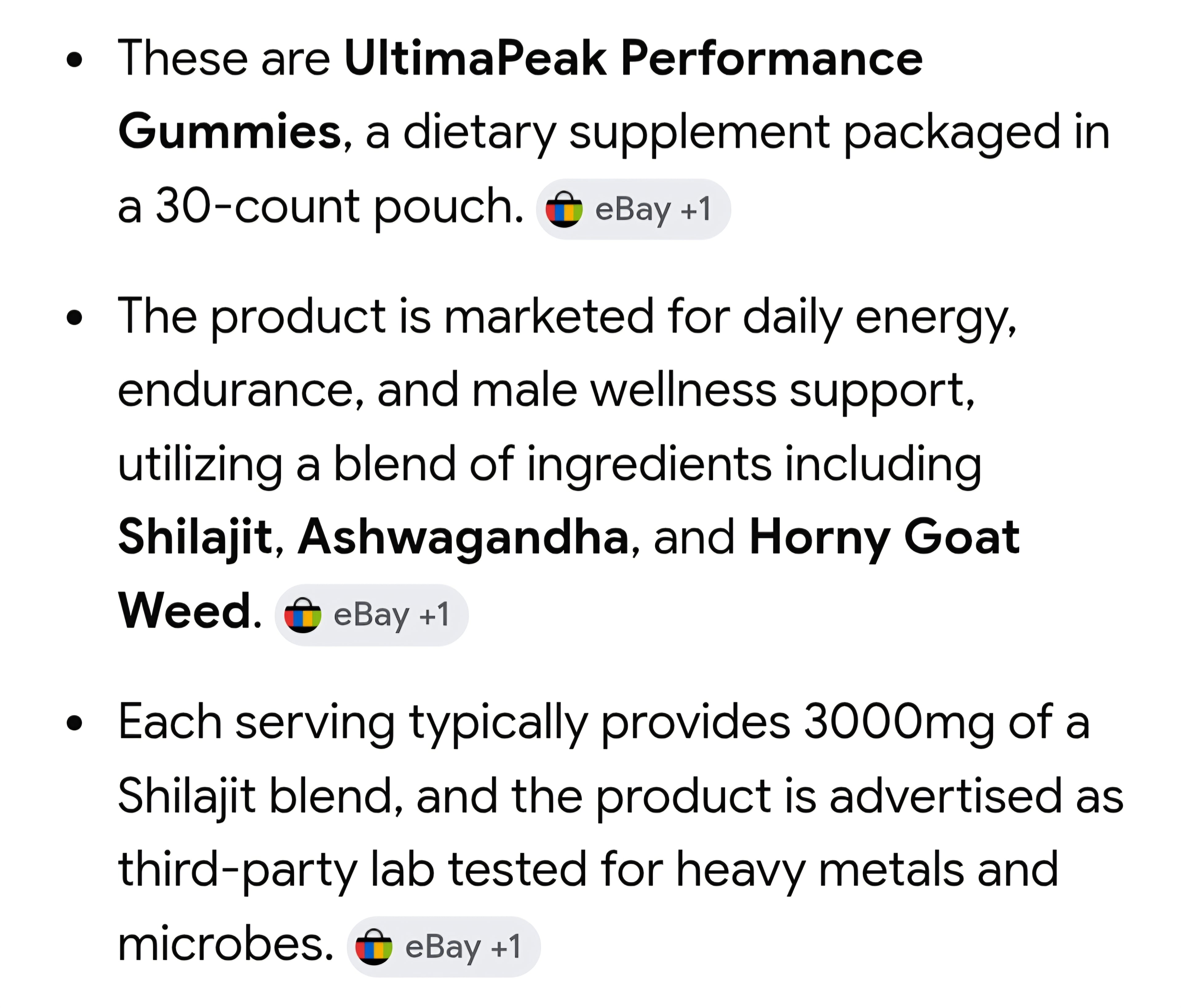 Performance Gummies for men