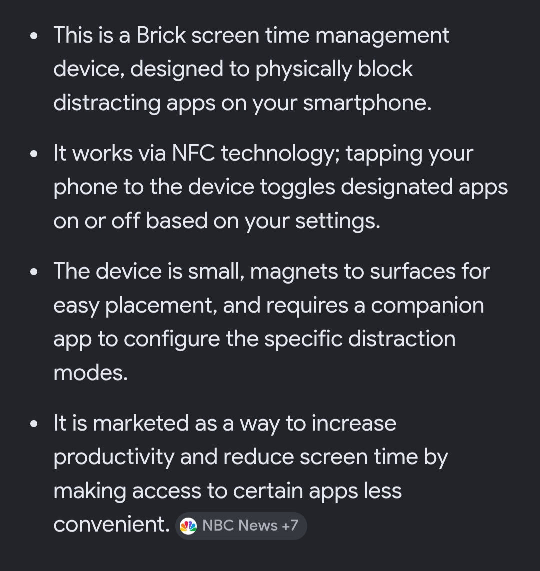 Brick control your screen time device with wall mount