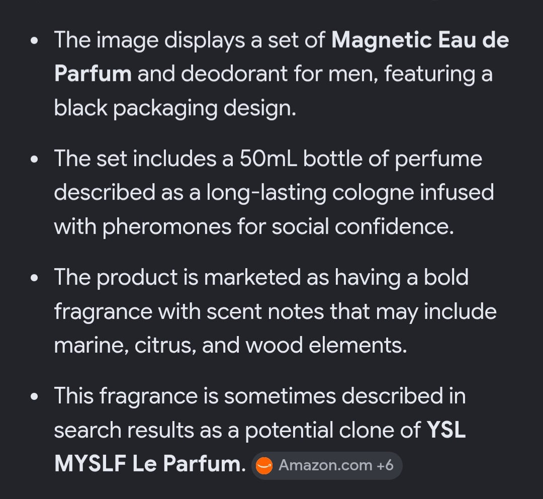 MAGNETIC PARFUM AND DÉODORANT SET FOR MEN