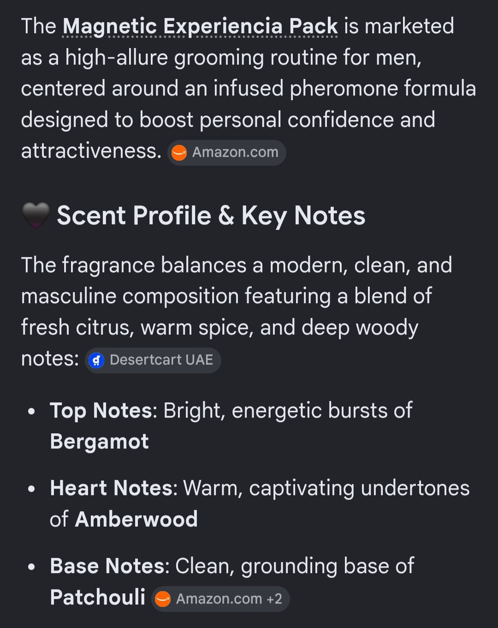 MAGNETIC PARFUM AND DÉODORANT SET FOR MEN
