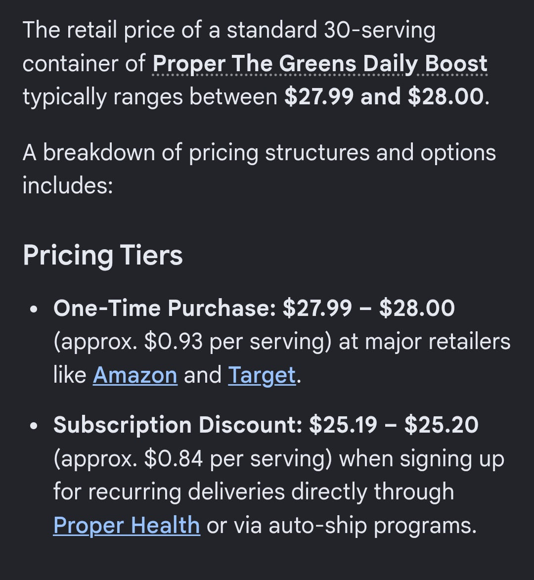 Proper Daily Boost Green Apple flavor