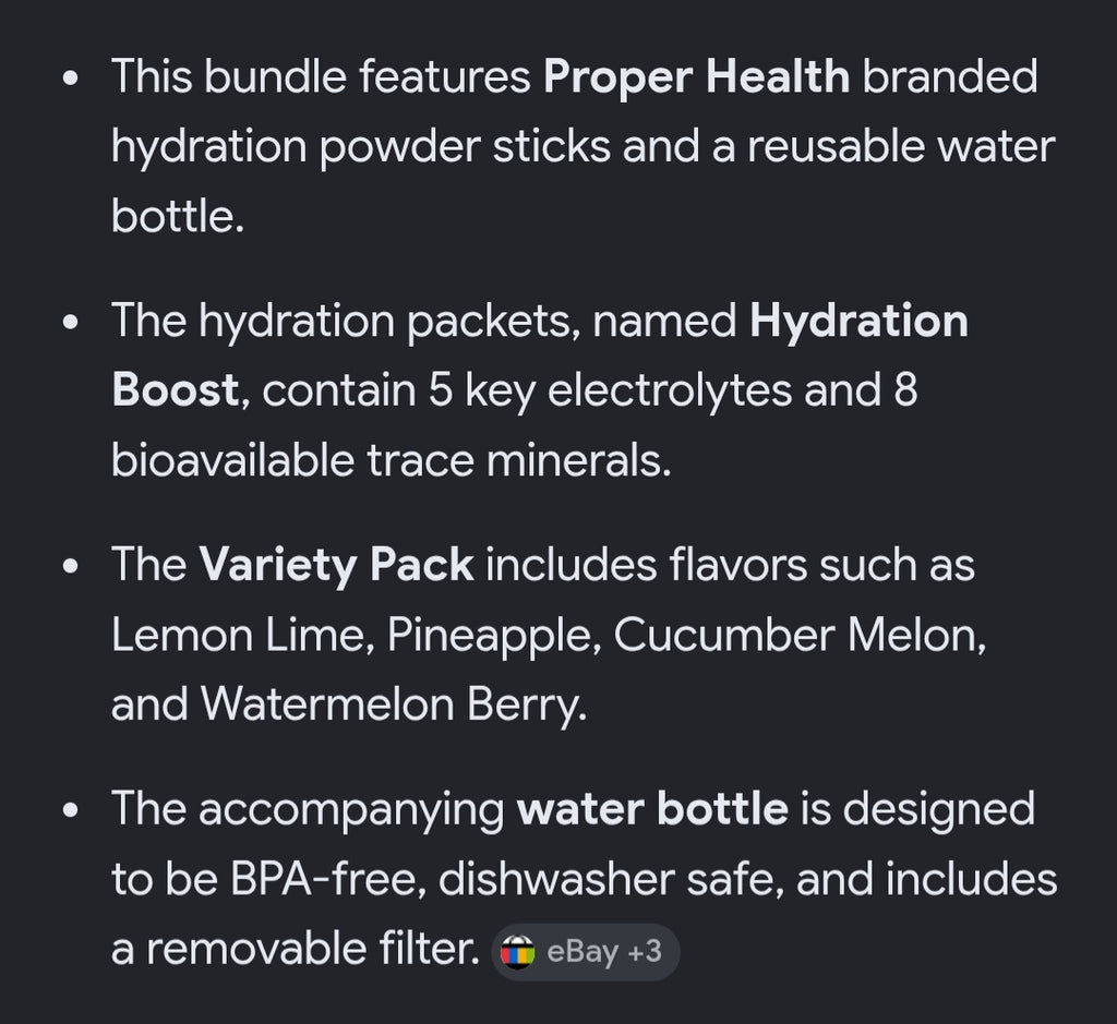 Proper hydration boost kit
