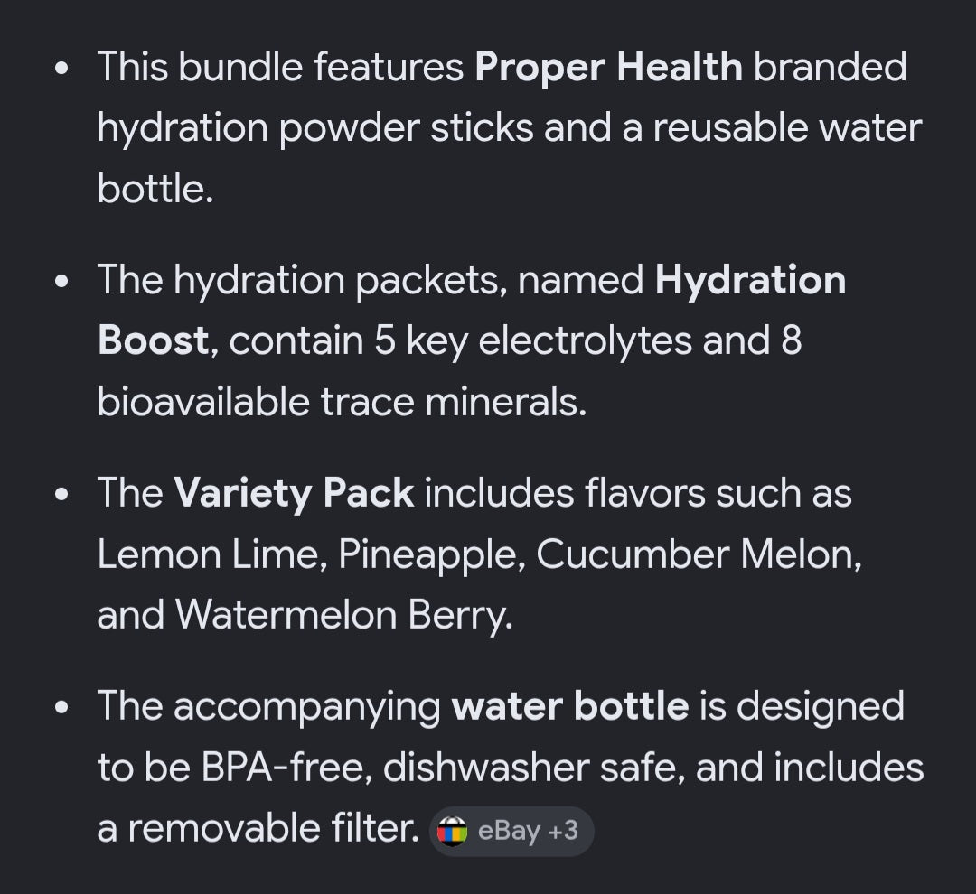 Proper hydration boost kit