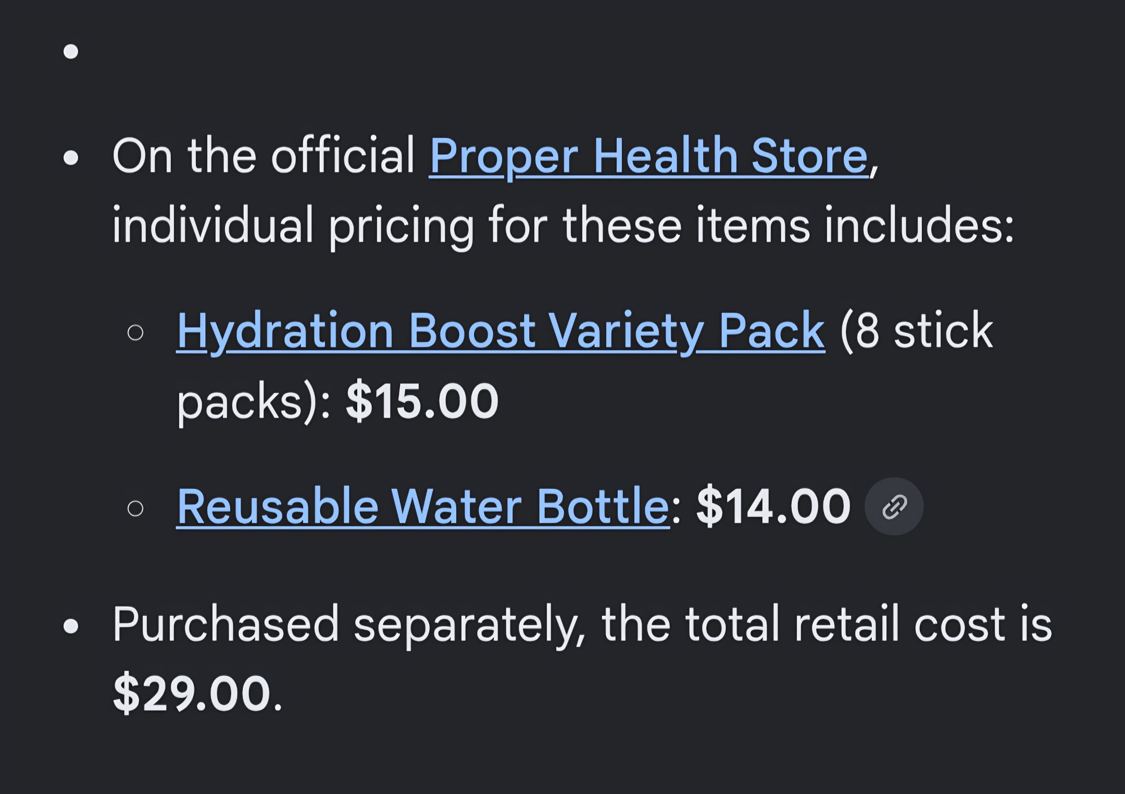Proper hydration boost kit