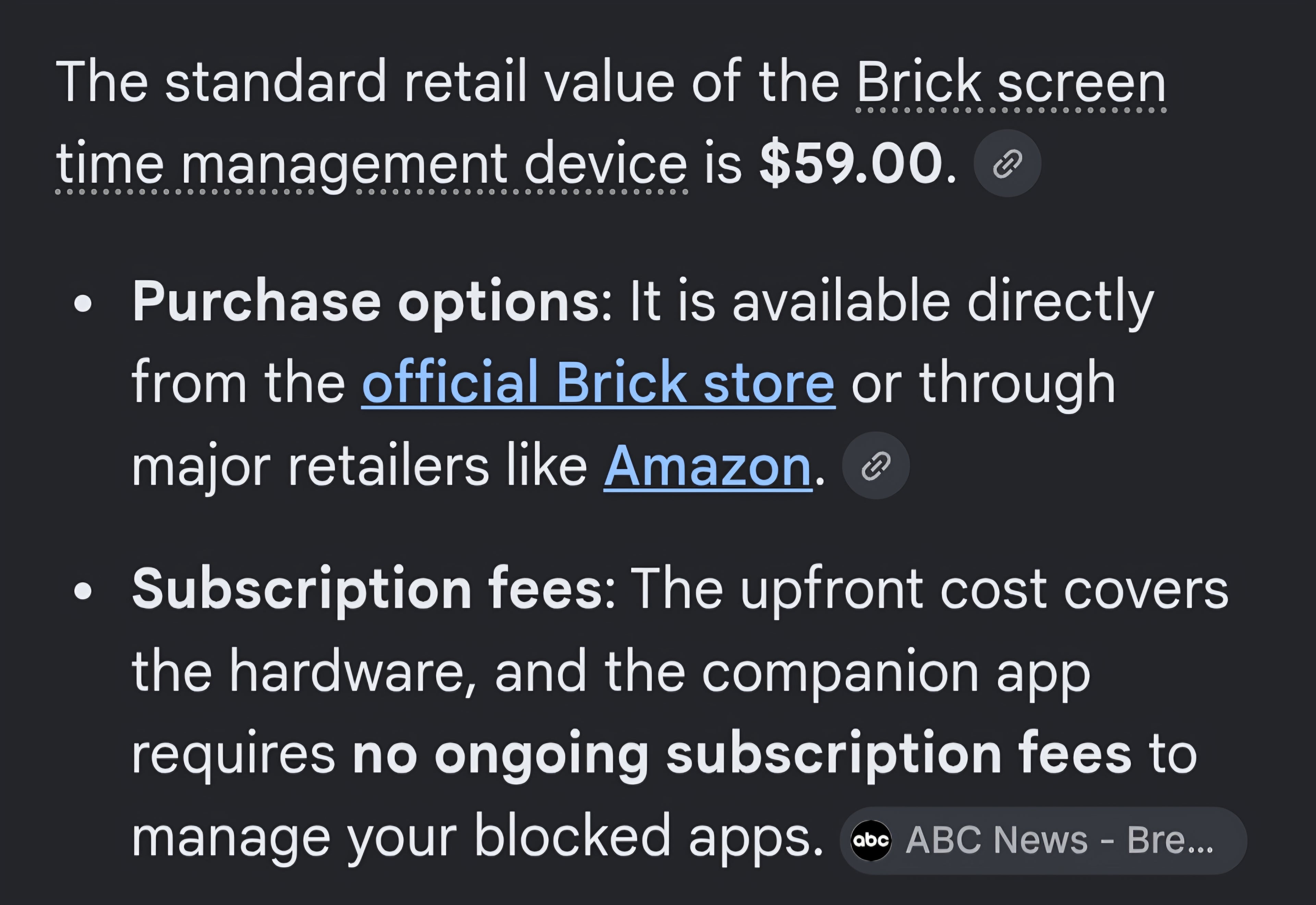 Brick control your screen time device with wall mount