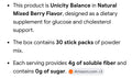 Unicity Balancé Glucose and Cholestérol support Drink Mix
