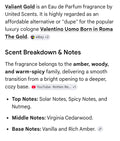 Valiant Gold mens parfum 1.18fl oz