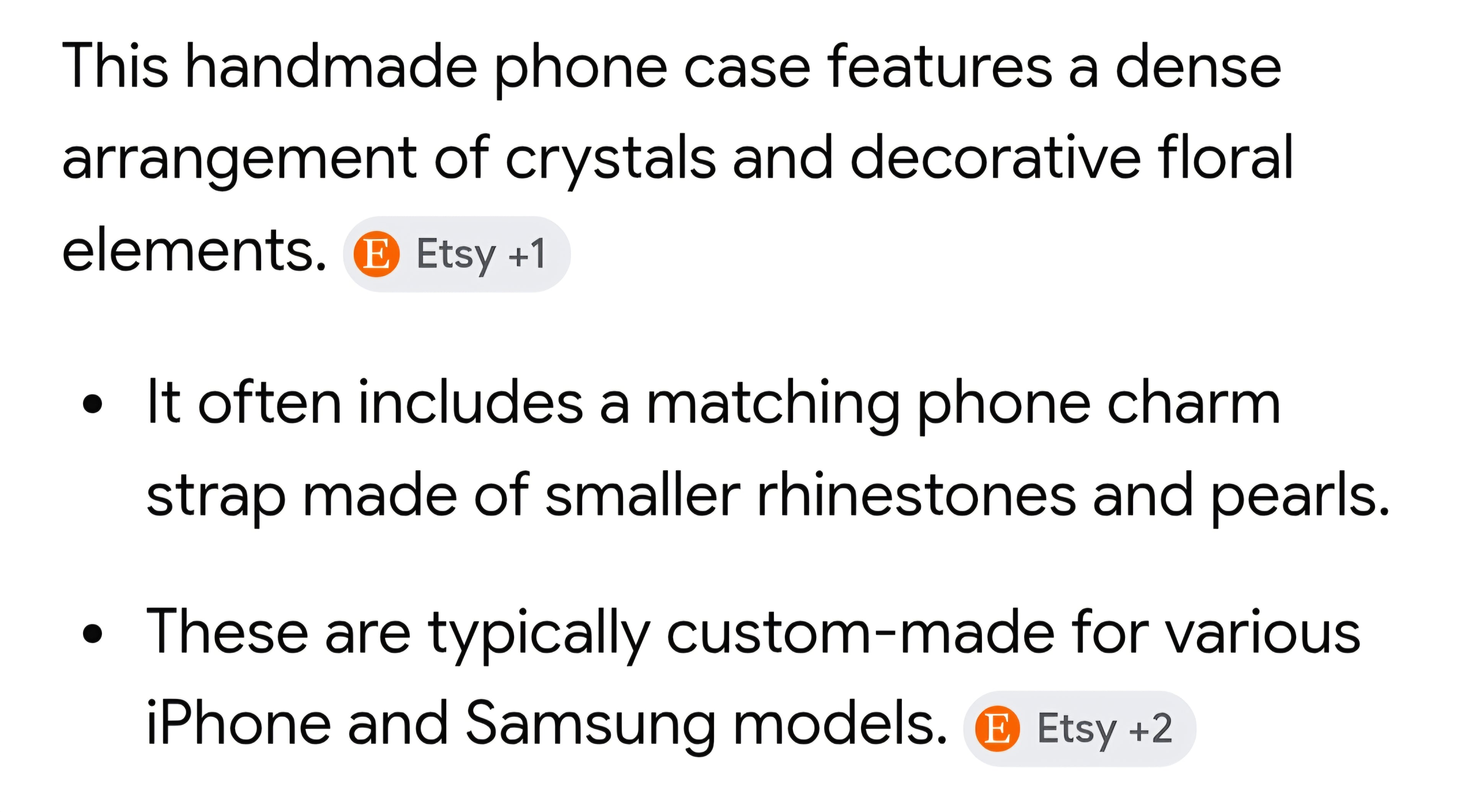 Handmade bedazzled case and chain for a iPhone 14-A
