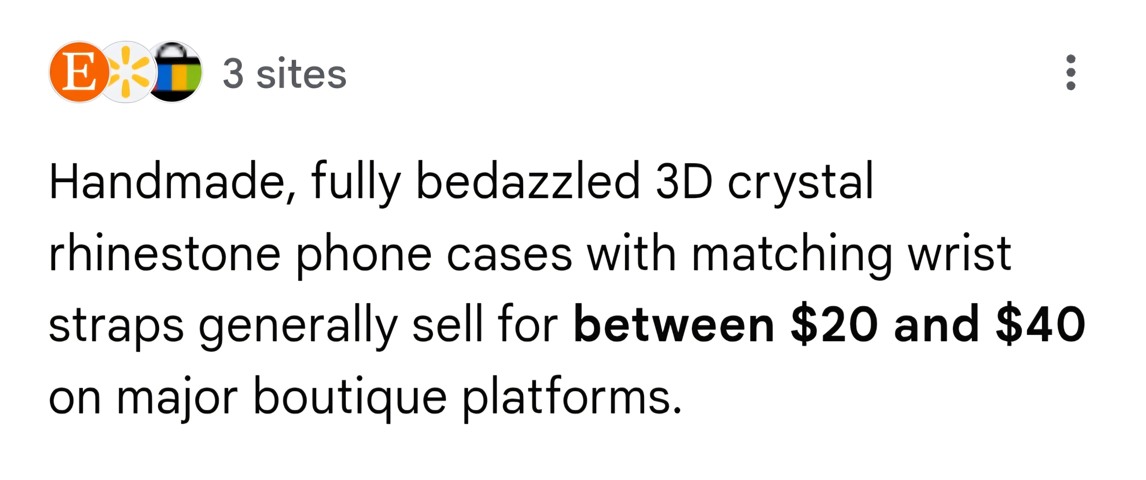 Handmade bedazzled case and chain for a iPhone 14-A