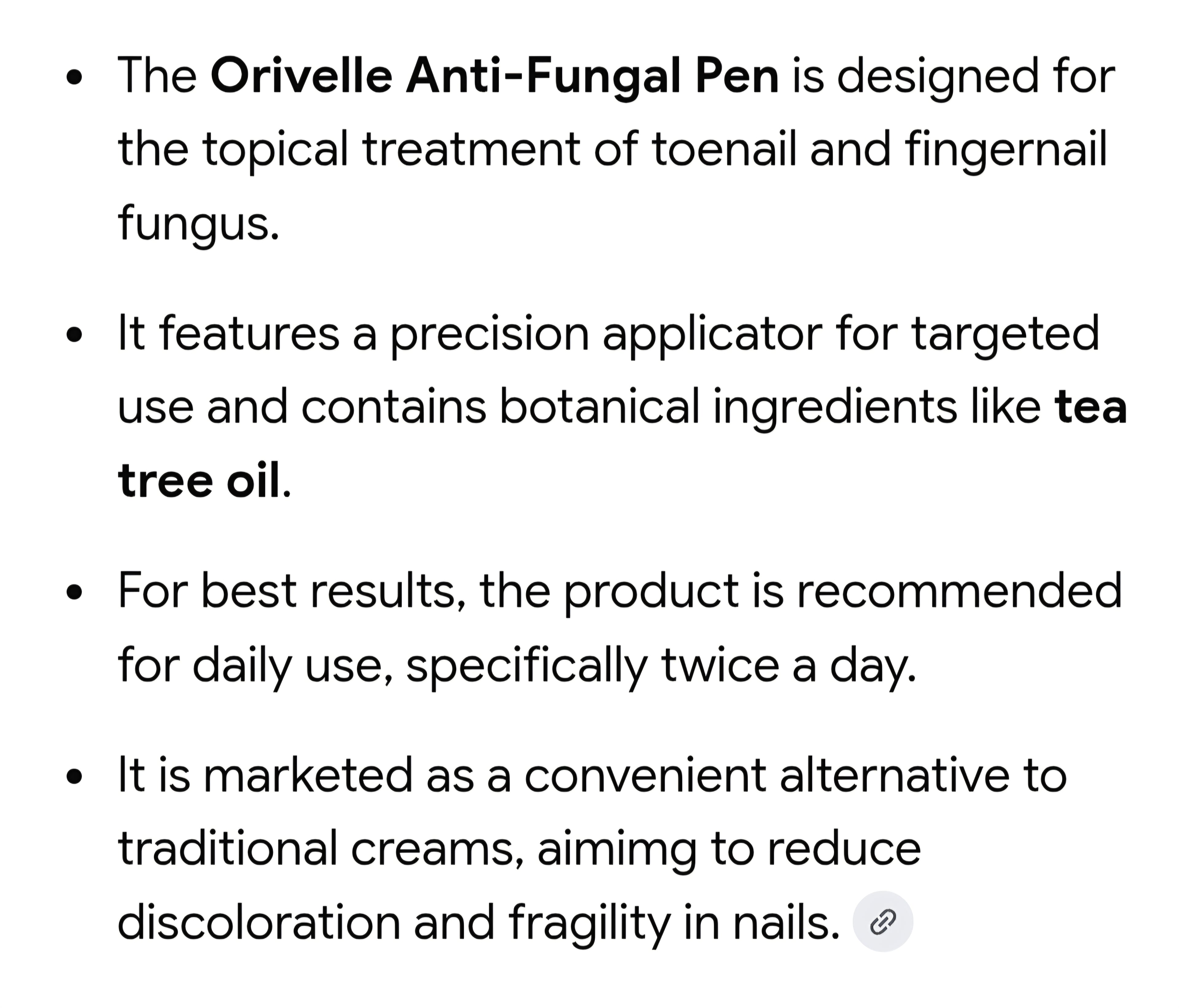 Orivelle anti fungal pen