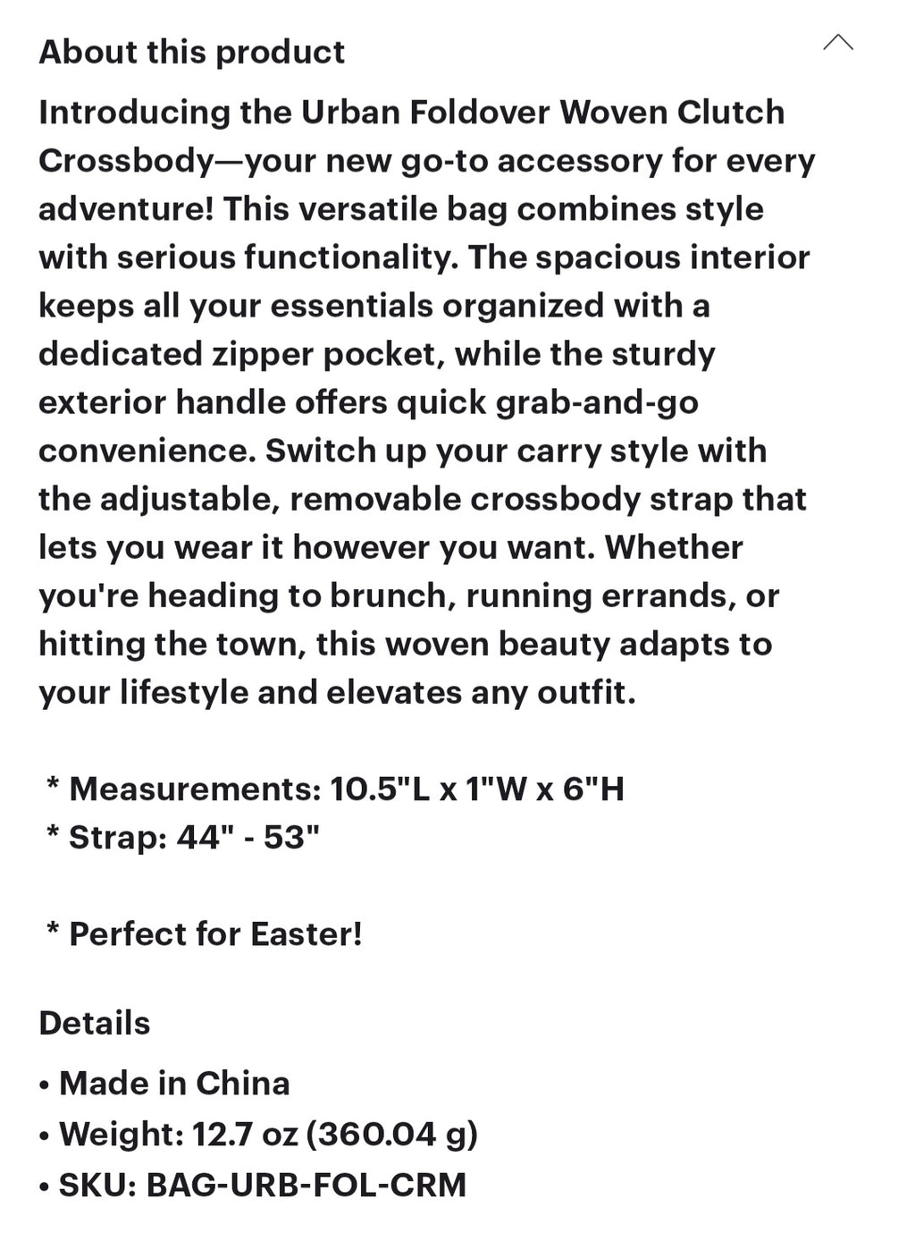 Urban Foldover Urban Clutch Crossbody by Pretty Simple