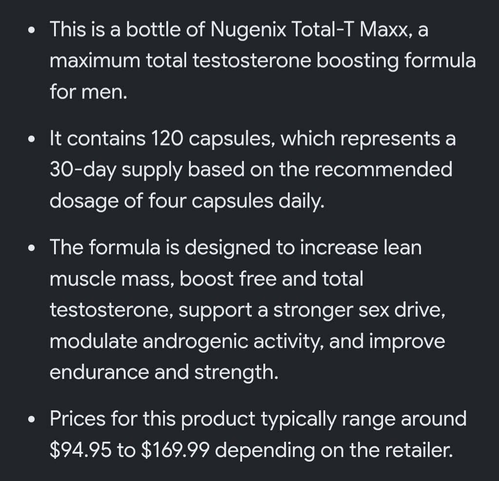 Nugenix total T MAXX 120 CAPSULES