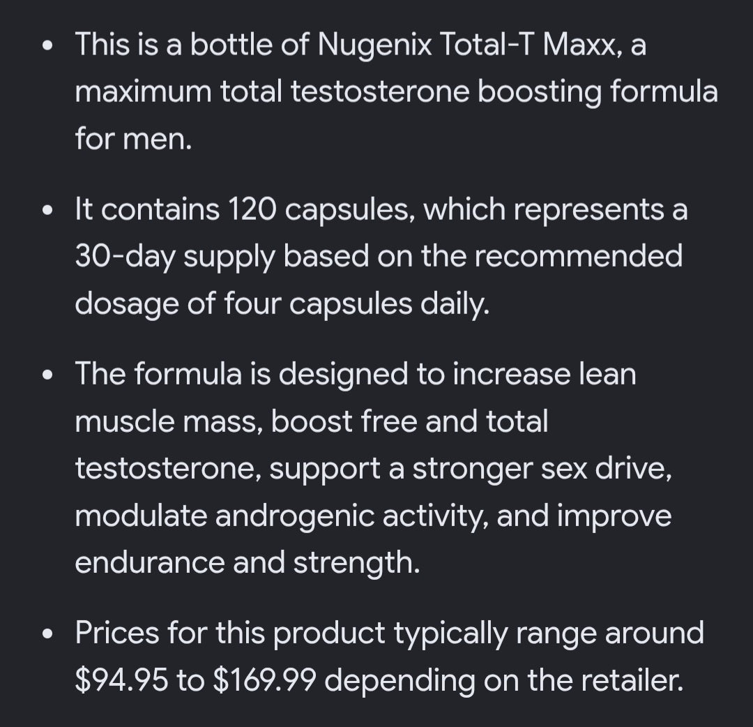 Nugenix total T MAXX 120 CAPSULES
