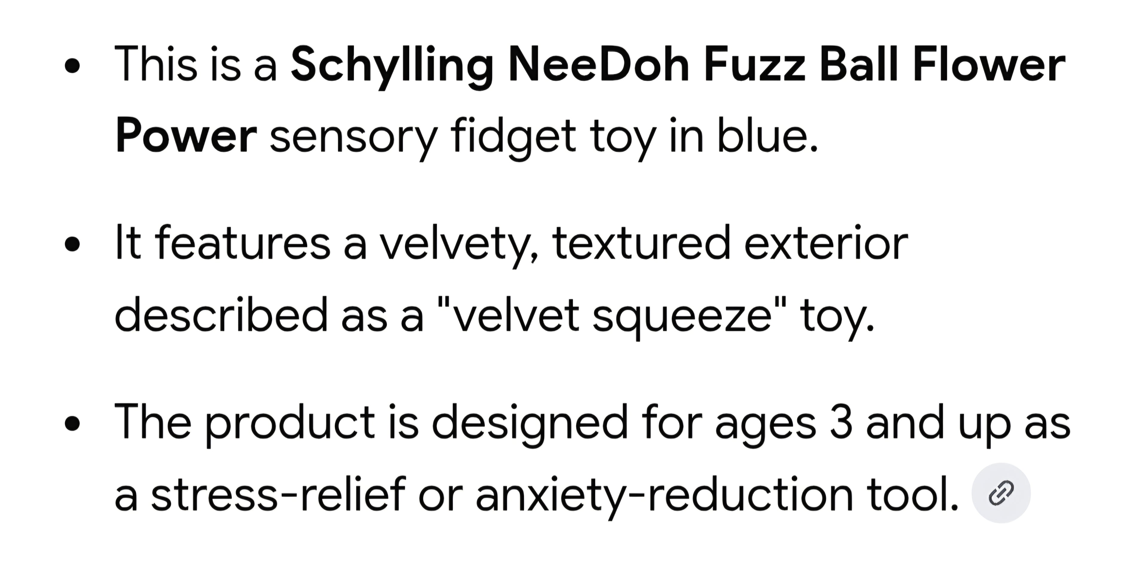 Blue Fuzz Ball velvet squeeze