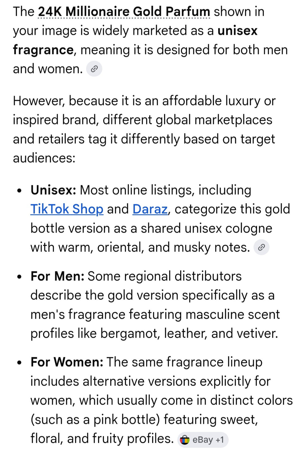 24k unisex parfume