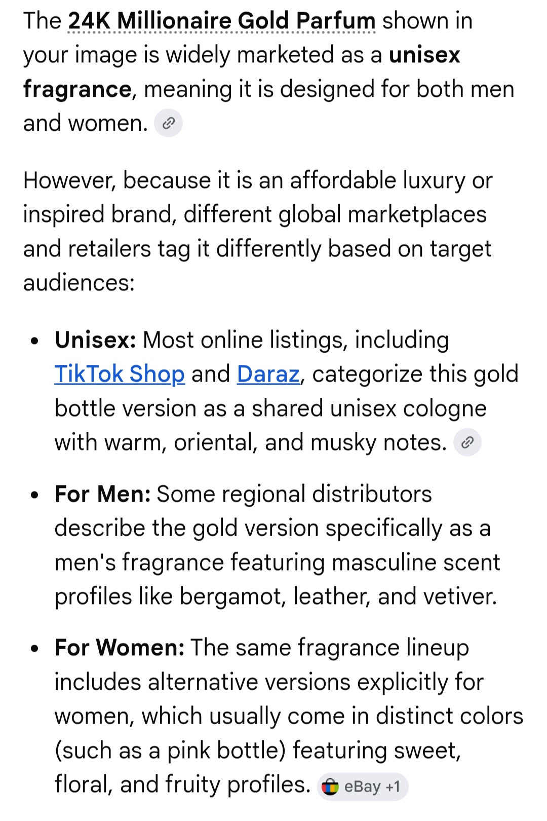 24k unisex parfume