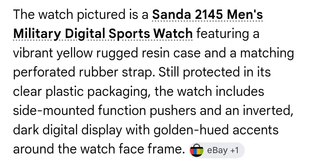 Sanda mens watch