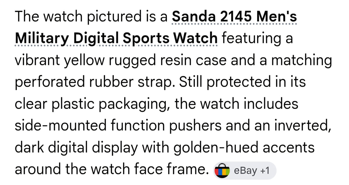 Sanda mens watch