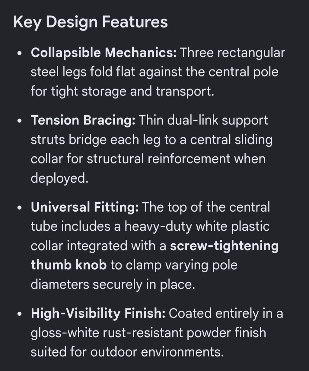 Foldable and portable umbrella base / stand