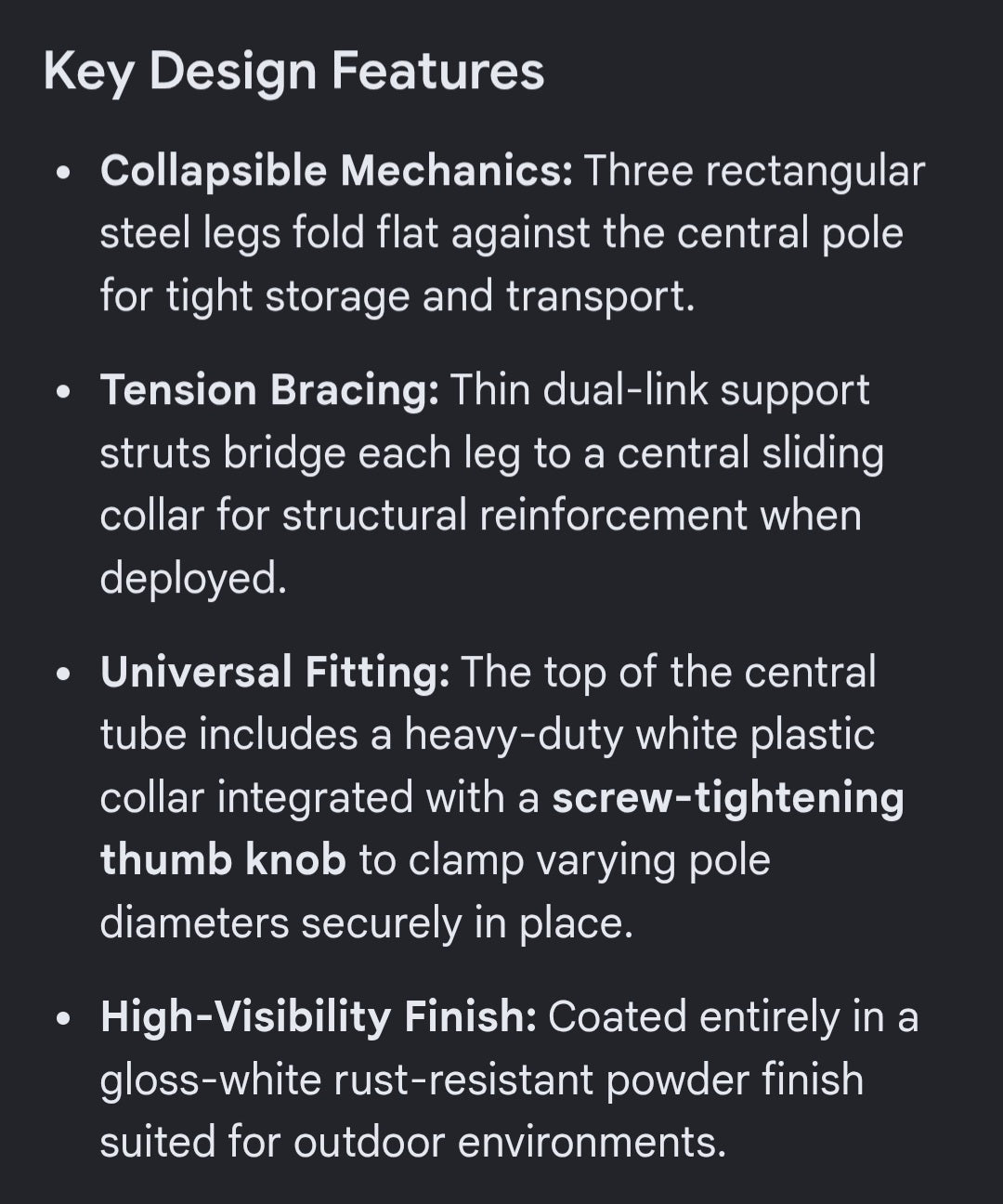 Foldable and portable umbrella base / stand