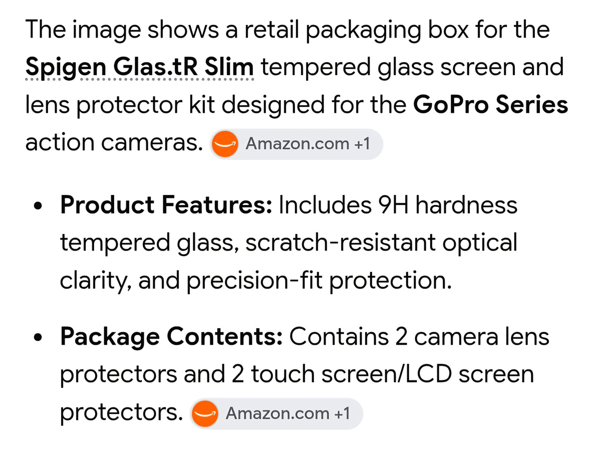 GLAStR slim Go Pro Series Lens protection touch screen protection