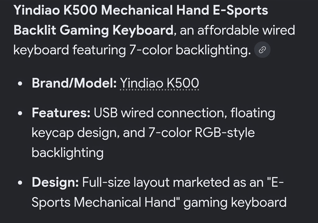 K500 yindiao keyboard