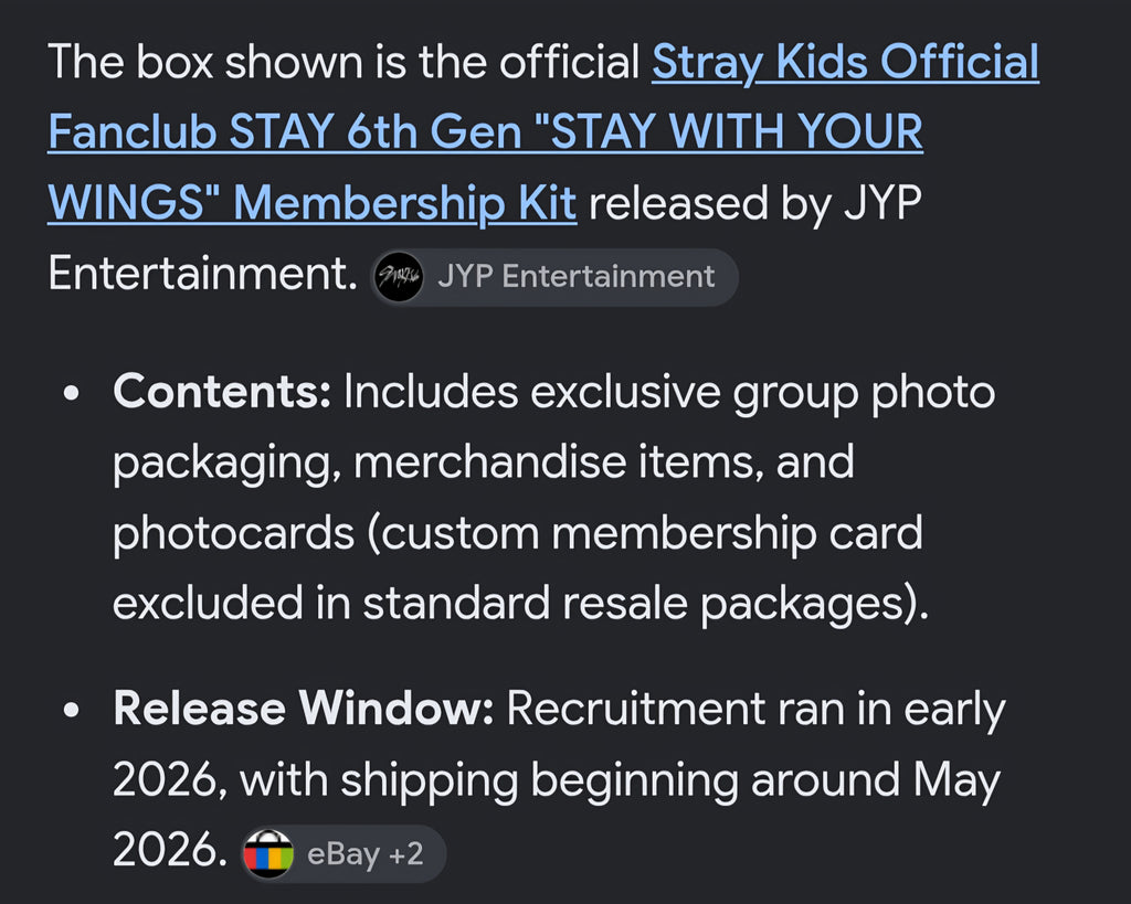 Stay with your wings fan club package