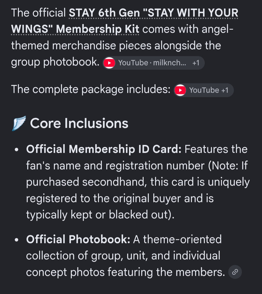 Stay with your wings fan club package