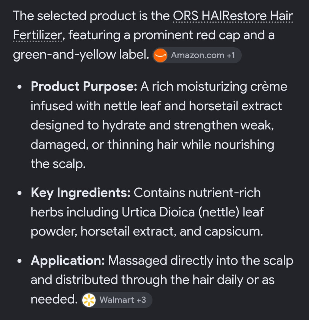 Hair fertilizer 6oz