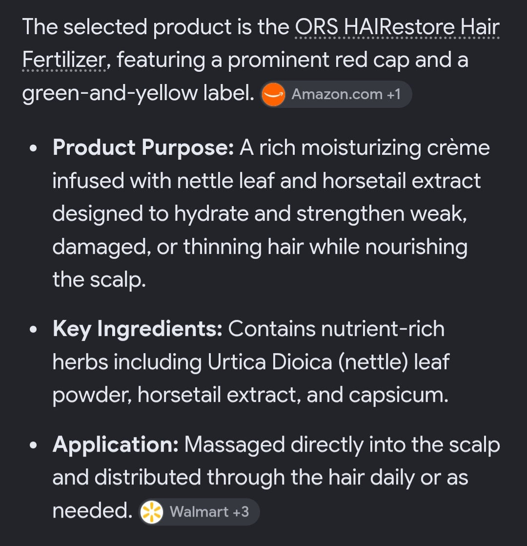 Hair fertilizer 6oz