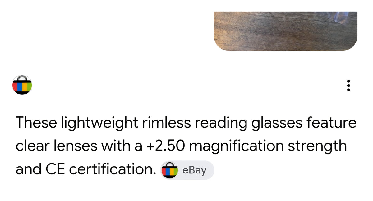 2 pair of reading glasses + 2.50