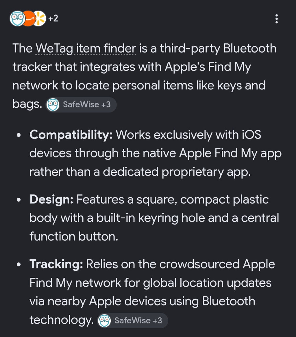 We tag find my apple