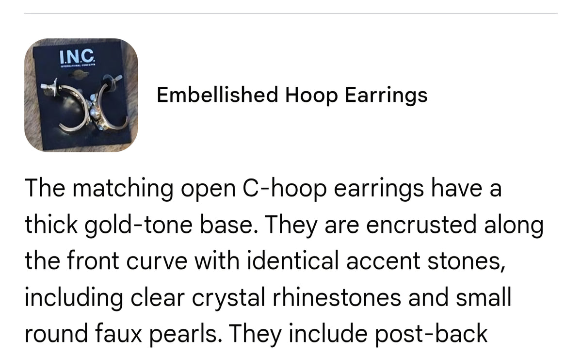 I.N.C earrings