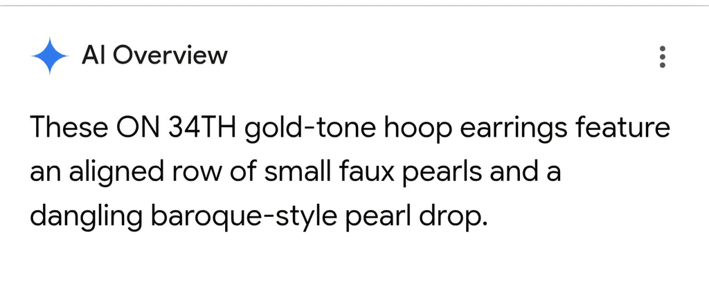ON 34TH STREET Hoop ear rings